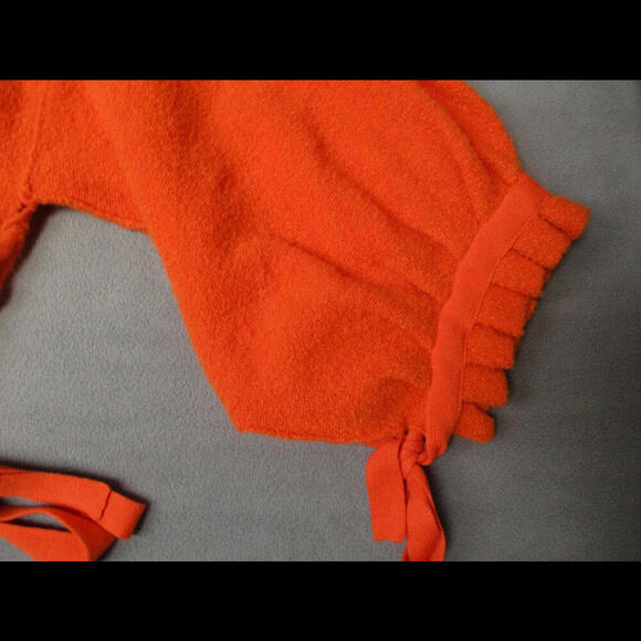 Free People Everlasting Cashmere Oversize Pullover Sweater Size XS/S Orange Ties - Picture 4 of 9